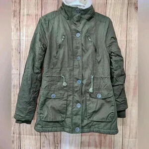 Snobbish Collection Women’s army Green Faux Fur Parka size S
